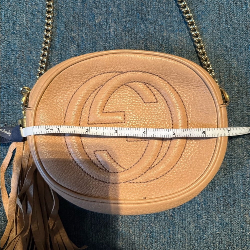 Gucci Brown Leather Crossbody with Tassel - Picture 7 of 9